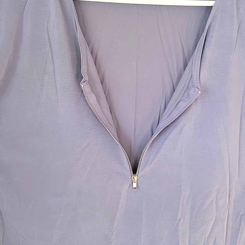 Lavender Zipper Front Top - Picture 6 of 8